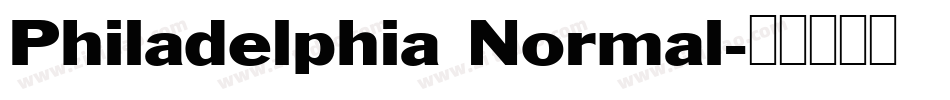 Philadelphia Normal字体转换